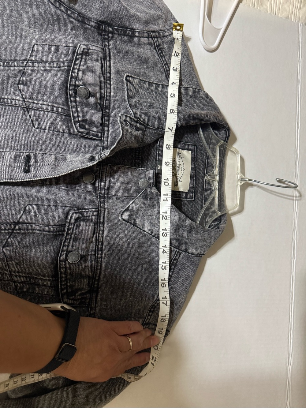 Ashley By 26 International Washed Black Cropped Denim Jackets - Picture 4 of 6